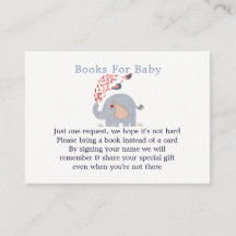 Demande de Baby shower Eléphant Bleu Cute