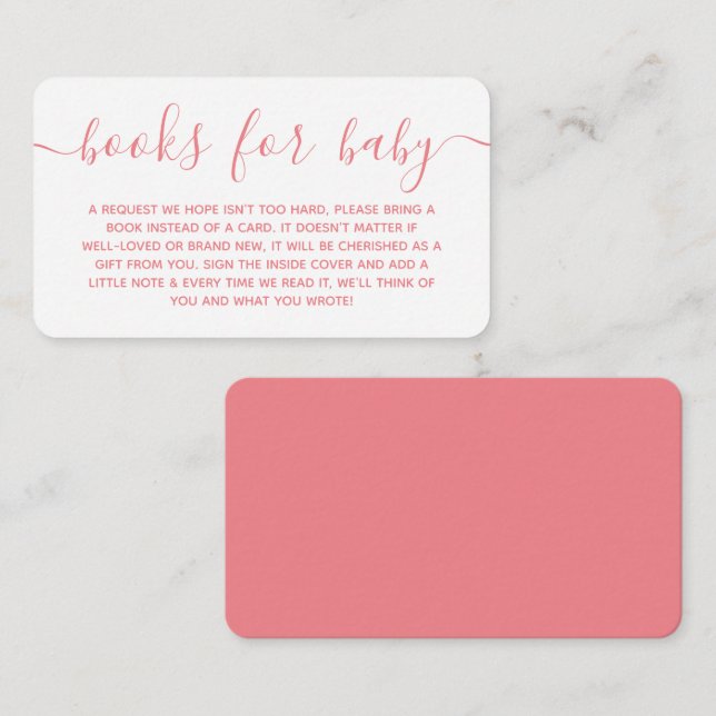 Carte D'accompagnement Demande de Baby shower moderne (Devant / Derrière)