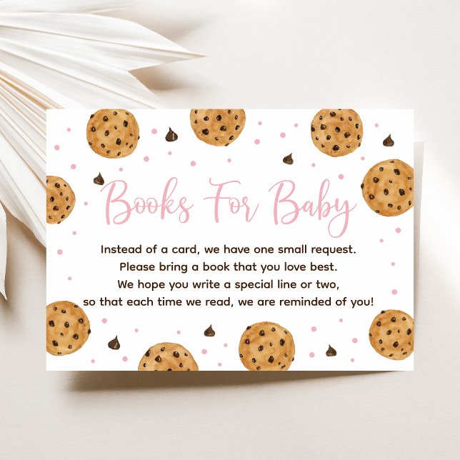 Carte D'accompagnement Demande de Baby shower pour petite fille rose bisc (Créateur téléchargé)