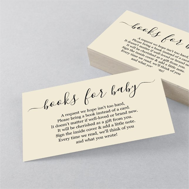 Carte D'accompagnement Demande de Baby shower - Simple (Créateur téléchargé)