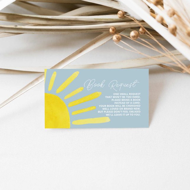 Carte D'accompagnement Demande de Baby shower Sun Sun (Créateur téléchargé)