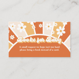 Carte D'accompagnement Demande de Baby shower super Rétro pour bébé