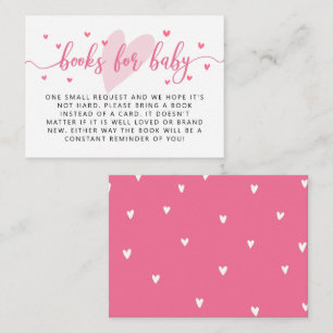 Carte D'accompagnement Demande de Baby shower Valentine