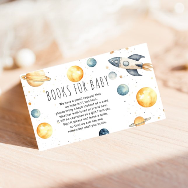 Carte D'accompagnement Demande de carnet de Baby showers d'étoiles de l'e (Créateur téléchargé)