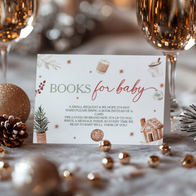 Carte D'accompagnement Demande de carnet de Baby showers père Noël (Créateur téléchargé)