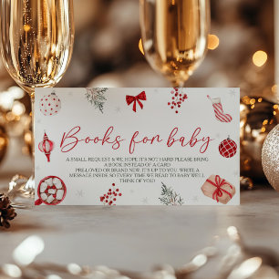 Carte D'accompagnement Demande de carnet de Baby showers père Noël