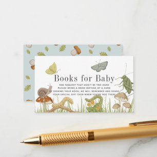Carte D'accompagnement Demande de carnet de Baby showers sur les insectes
