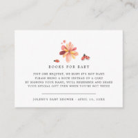 Demande de livre | Baby Shower Ladybug Florale