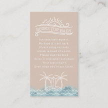 Demande de livre bébé à bord Rose Baby Shower