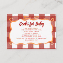 Demande de livre de baby shower à carreaux de citr