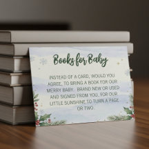 Demande de livre pour Baby Shower Bébé Noël Neige