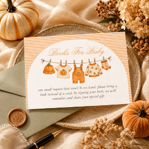 Carte D'accompagnement Demande de livre pour Baby Shower sur le thème de