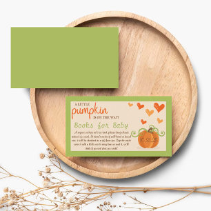 Carte D'accompagnement Demande de livre pour Baby Shower sur le thème de 