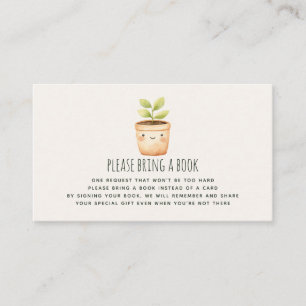 Carte D'accompagnement Demande de livre pour bébé pousse mignonne Baby Sh