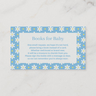 Carte D'accompagnement Demande de livre pour la baby shower de Daisy