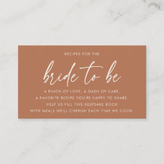 Carte D'accompagnement Demande de recette de baby shower minimaliste en t