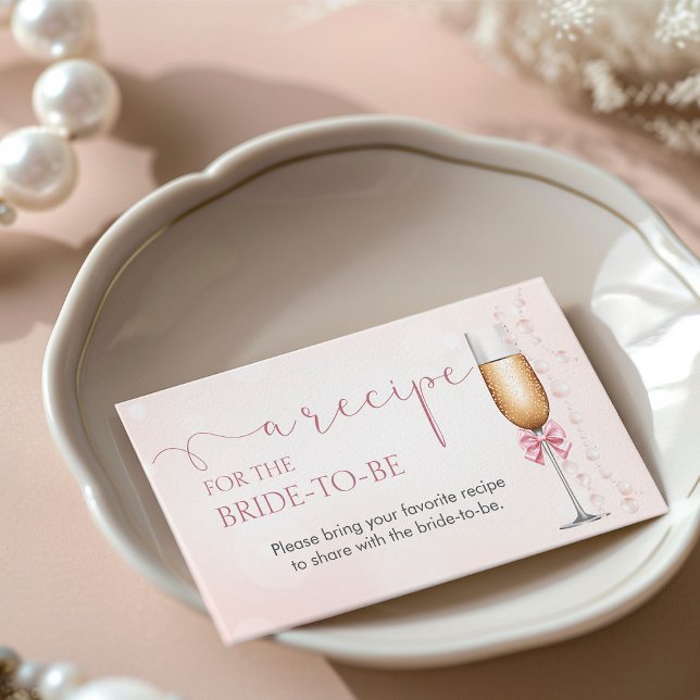 Carte D'accompagnement Demande de recette de Fête des mariées Pearls and  (Créateur téléchargé)