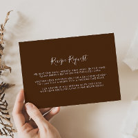 Demande de recette de mariage minimaliste marron b