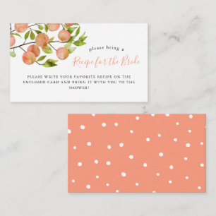 Carte D'accompagnement Demande de recette pour la douche de mariage aux p