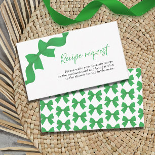 Carte D'accompagnement Demande de recette pour la fête prénuptiale de la