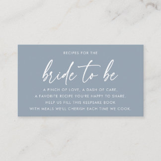 Carte D'accompagnement Demande de recette pour une Baby Shower minimalist