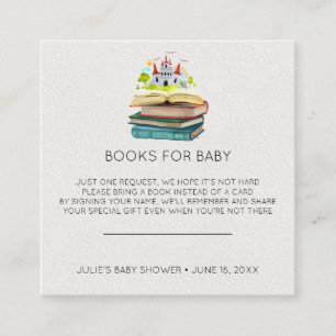Carte D'accompagnement Demande de réservation   Baby shower Fairy Tales