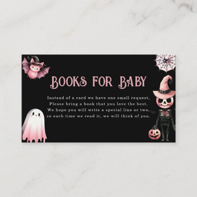 Carte D'accompagnement Demande de réservation Baby shower Little Boo Hall (Devant)