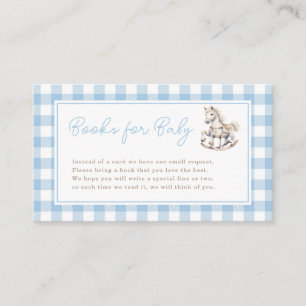 Carte D'accompagnement Demande de réservation Baby shower Rocking Horse C