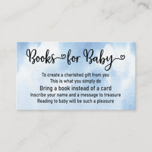 Carte D'accompagnement Demande de réservation Blue Boy Baby shower Invita