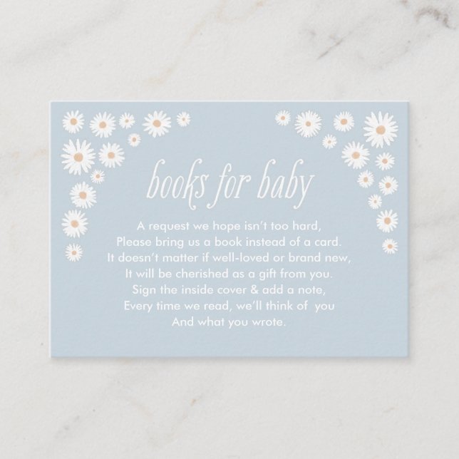 Carte D'accompagnement Demande de réservation Boho Daisy Baby shower cart (Devant)