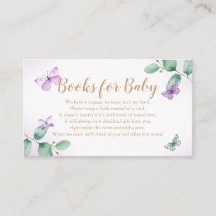 Carte D'accompagnement Demande de réservation de Baby shower Eucalyptus P