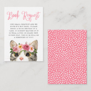 Carte D'accompagnement Demande de réservation de Baby shower Kitty Sweet 