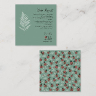 Carte D'accompagnement Demande de réservation de Baby shower vert pour la
