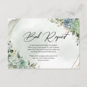 Carte D'accompagnement Demande de réservation d'eucalyptus vert printemps