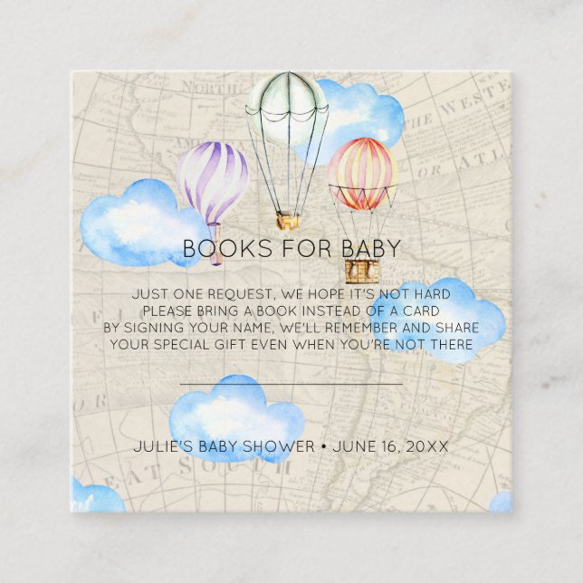 Carte D'accompagnement Demande de réservation | Insertion de Baby shower  (Devant)