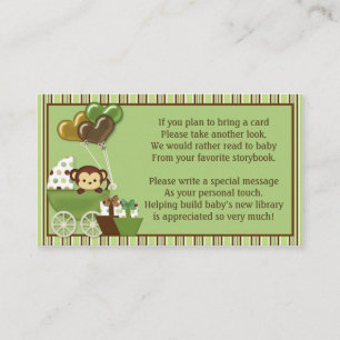 Carte D'accompagnement Demandes de livre du chariot v1 de singe au lieu