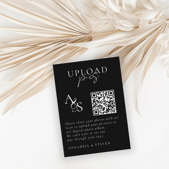Carte D'accompagnement Des photos ! Photo, QR-Code, Mariage (Créateur téléchargé)