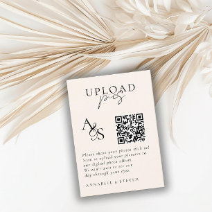 Carte D'accompagnement Des photos ! Photo, QR-Code, Mariage
