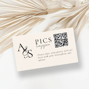 Carte D'accompagnement Des photos ! Photo, QR-Code, Mariage