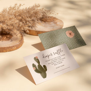 Carte D'accompagnement Desert Chic Diaper Raffle