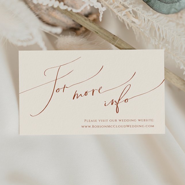 Carte D'accompagnement Désert de Whimsical | Site Mariage beige (Créateur téléchargé)