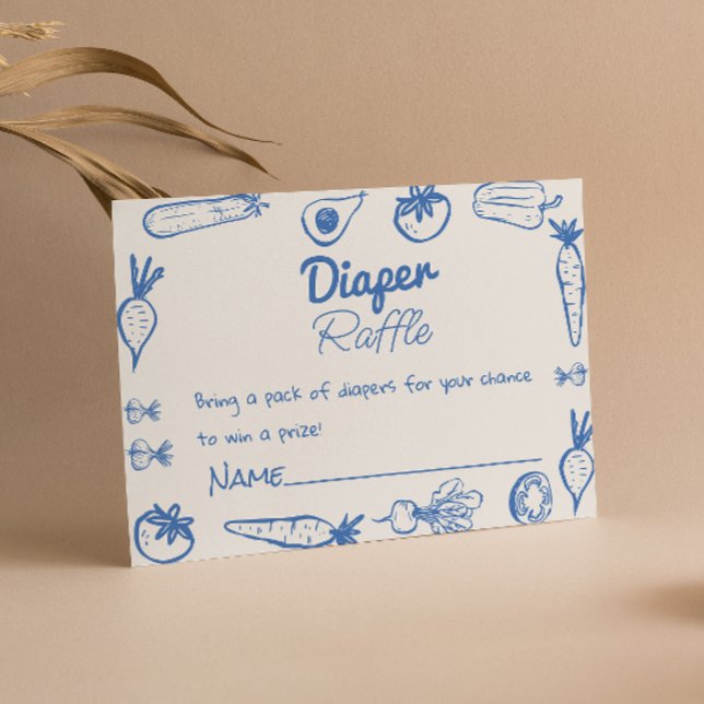 Carte D'accompagnement Dessiné Bleu Cultivé Localement Baby Boy Déchets R (Créateur téléchargé)