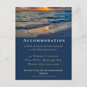 Carte D'accompagnement Destination Mariage Sunny Skies Hébergement