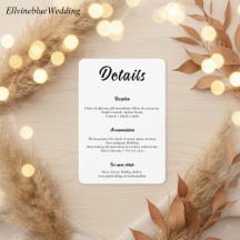 Détail de mariage à la typographie élégante minima
