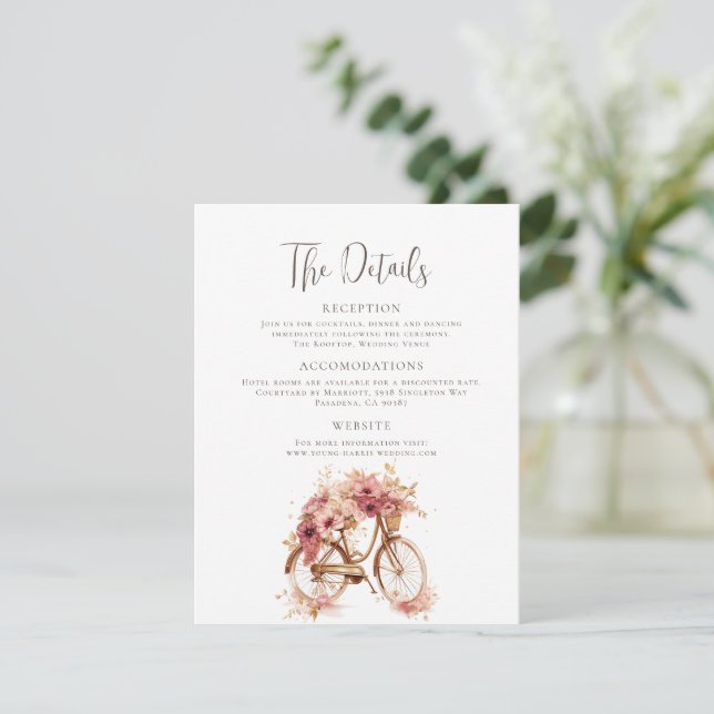 Carte D'accompagnement Détails de la Parisienne (Debout devant)