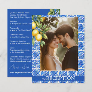 Carte D'accompagnement 💙🍋DÉTAILS DE LA RÉCEPTION  Romance Azul & Limone