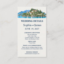 Détails de mariage à la Villa del Balbianello sur 