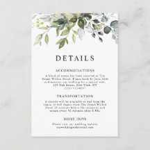 Détails de mariage au eucalyptus à l'aquarelle mod
