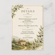Détails de mariage au jardin d'oliviers toscan Inf