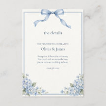Détails de mariage aux hortensias bleus